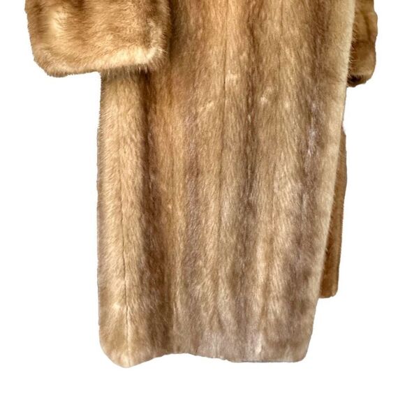 MINK COAT FULL LENGTH GENUINE VINTAGE MINK COAT From Hess’s Size Large Excellent - Picture 8 of 16